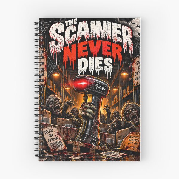 Item preview, The Scanner Never Dies – Funny Halloween Warehouse Scanner Design designed and sold by KeeganDykes.