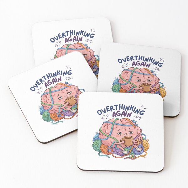 Item preview, Overthinking Again Tangled Yarn Brain Cute Mental Health designed and sold by Anno Meister.