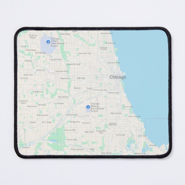 Item preview, Chicago Interface Map Modern GPS Grid Art designed and sold by YAZ.
