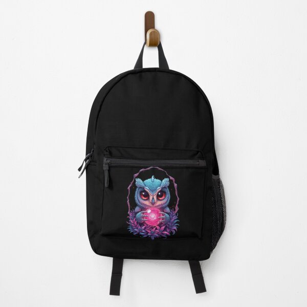 Item preview, Magical Cosmic Owl Holding Glowing Magic Crystal Orb designed and sold by OlesiaCraft.