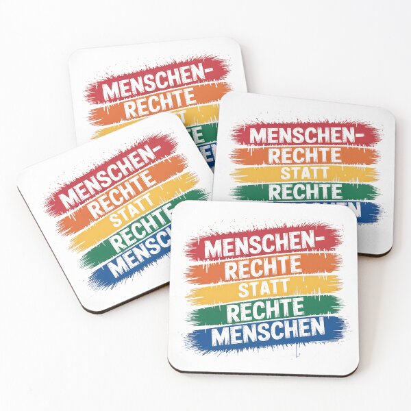 Artikelvorschau, Menschenrechte statt Rechte Menschen – Erklärung für Menschenrechte und Solidarität entworfen und verkauft von LoFizzy.