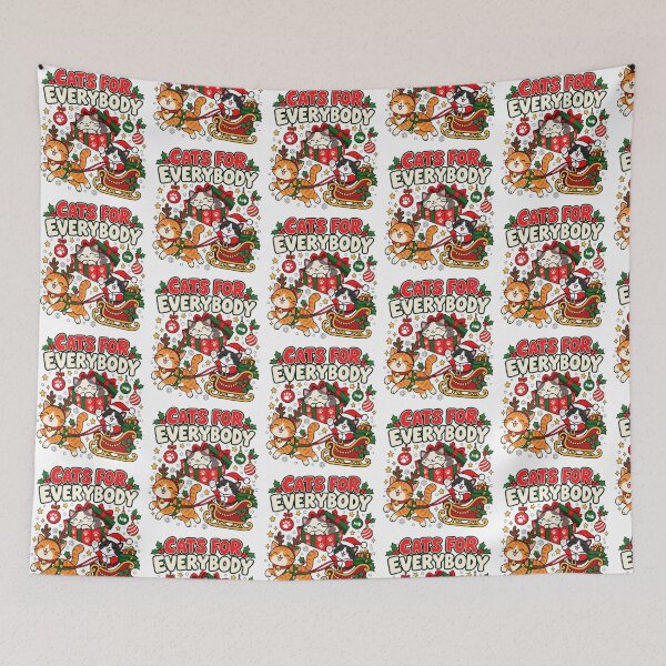 Item preview, Cats for Everybody Christmas Sleigh Kittens designed and sold by skyartdesign.