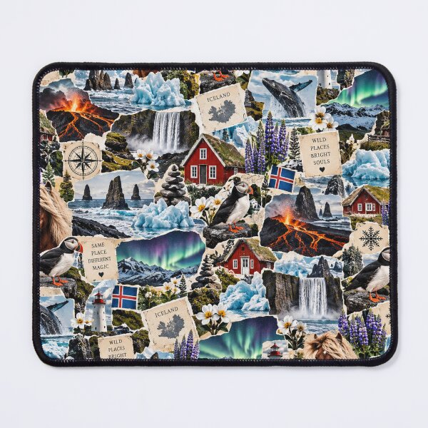 Item preview, Iceland Dramatic Nature Travel Collage designed and sold by MetaModel Editions.