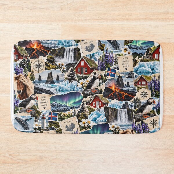 Item preview, Iceland Dramatic Nature Travel Collage designed and sold by MetaModel Editions.