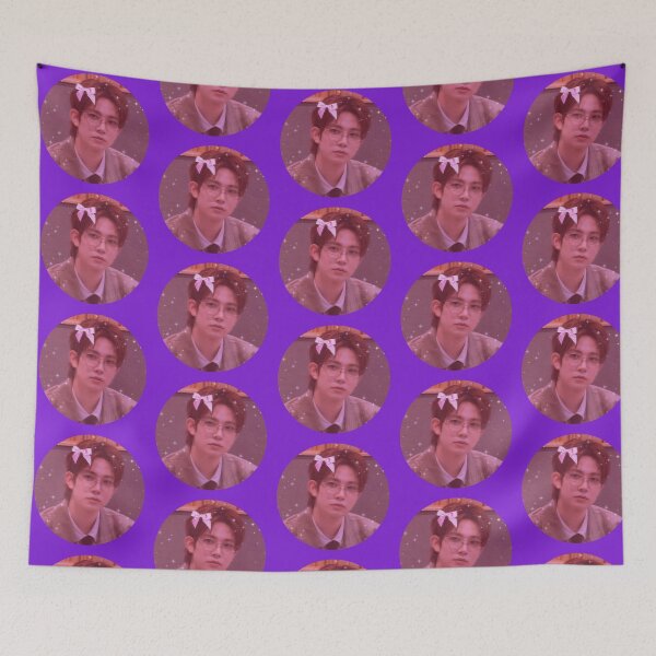 Item preview, HEESEUNG Pink ribbon- Big icon Purple version designed and sold by Enhyconss.