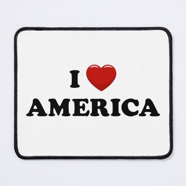 Item preview, I Love America / I Heart America (Black text with red heart) designed and sold by STUDIO-72.