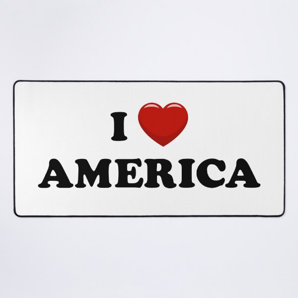 Item preview, I Love America / I Heart America (Black text with red heart) designed and sold by STUDIO-72.