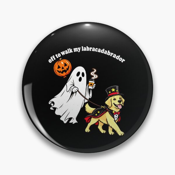 Item preview, Halloween Labracadabrador Magic Dog Walking Pun designed and sold by elderberry.