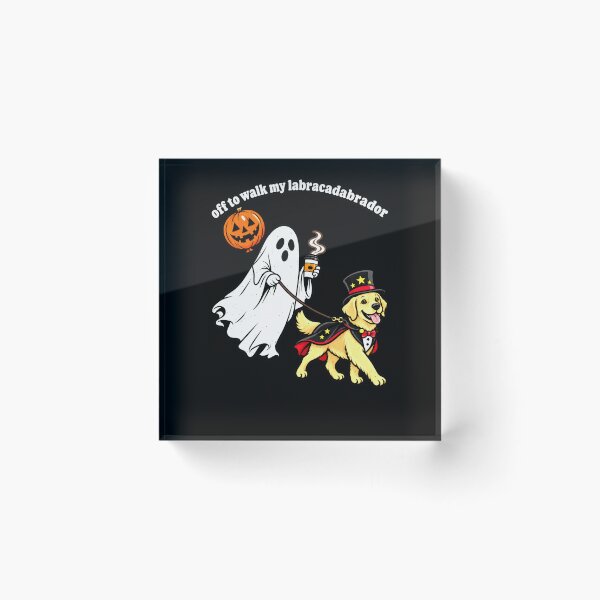 Item preview, Halloween Labracadabrador Magic Dog Walking Pun designed and sold by elderberry.