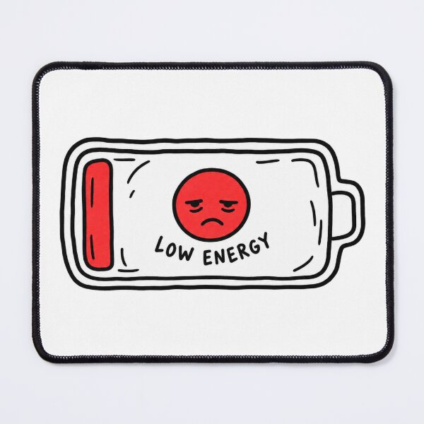 Item preview, Low Energy Battery Battery Humor Sticker designed and sold by LongIslandDesgn.