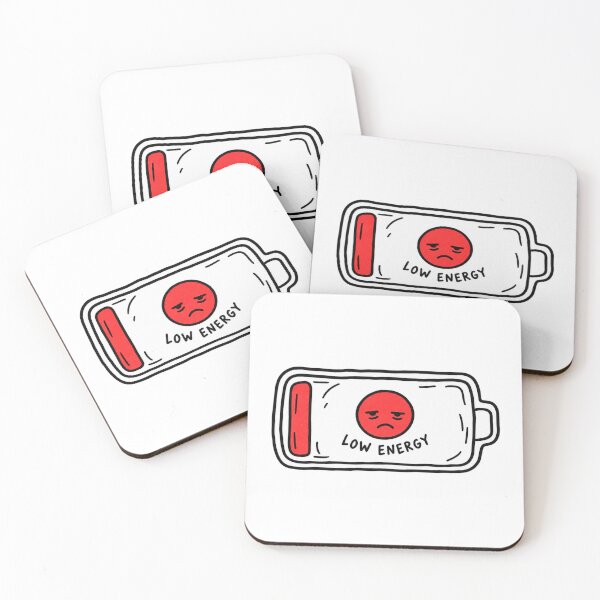 Item preview, Low Energy Battery Battery Humor Sticker designed and sold by LongIslandDesgn.
