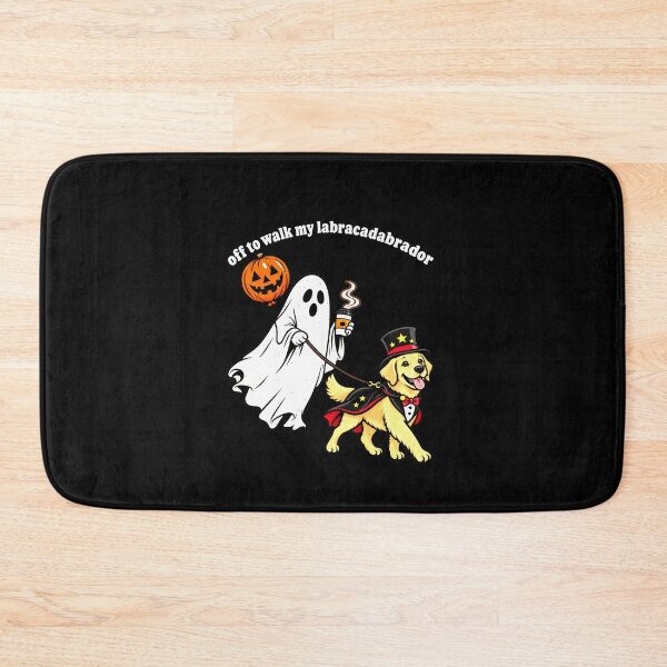 Item preview, Halloween Labracadabrador Magic Dog Walking Pun designed and sold by elderberry.