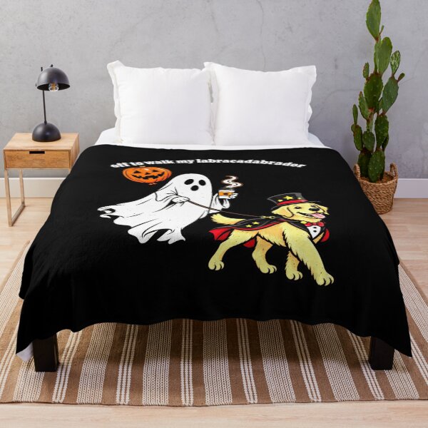 Item preview, Halloween Labracadabrador Magic Dog Walking Pun designed and sold by elderberry.