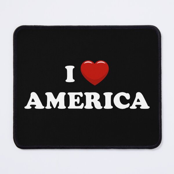 Item preview, I Love America / I Heart America (White text with red heart) designed and sold by STUDIO-72.