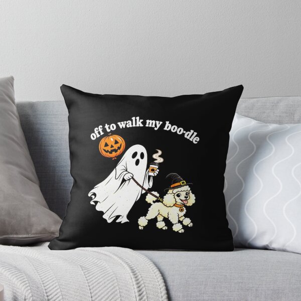 Item preview, Off To Walk My Boo-dle Ghost Poodle Joke designed and sold by elderberry.