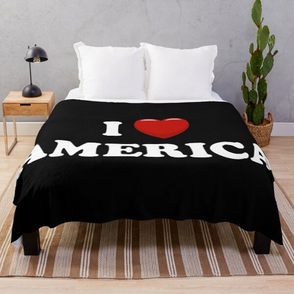 Item preview, I Love America / I Heart America (White text with red heart) designed and sold by STUDIO-72.