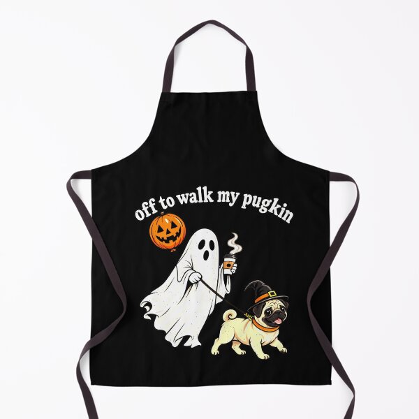 Item preview, Halloween Pugkin Ghost Dog Walk Pun designed and sold by elderberry.