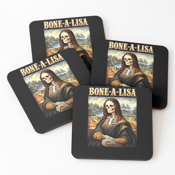 Item preview, Funny BONE-A-LISA Skeletal Memento Halloween Humor Art designed and sold by elderberry.