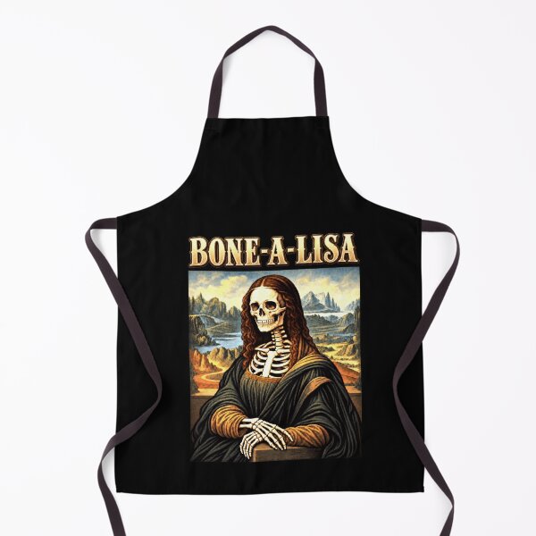Item preview, Funny BONE-A-LISA Skeletal Memento Halloween Humor Art designed and sold by elderberry.