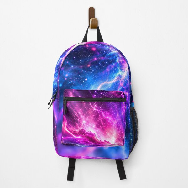 Item preview, Cosmic Energy Explosion – Neon Pink & Blue Abstract Galaxy designed and sold by DreamDnsFolio.