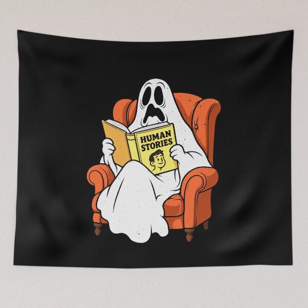 Item preview, HUMAN STORIES Funny Ghost Reader designed and sold by elderberry.