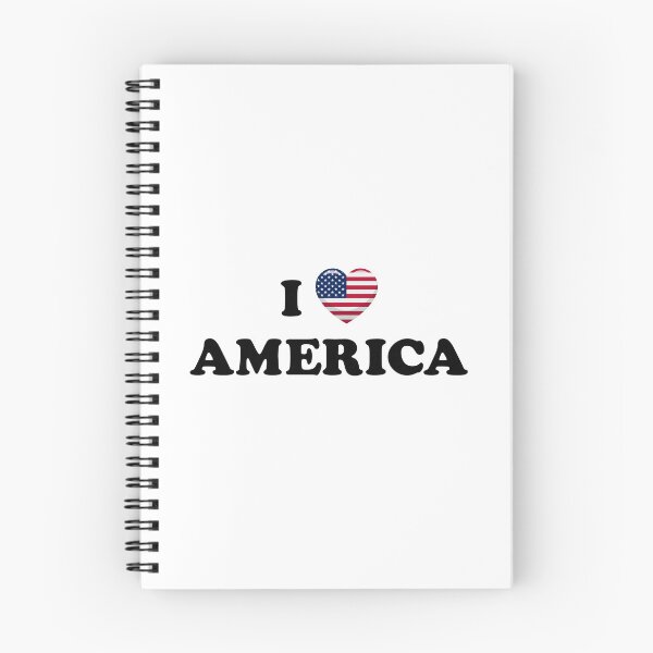 Item preview, I Love America / I Heart America (Black text with flag heart) designed and sold by STUDIO-72.