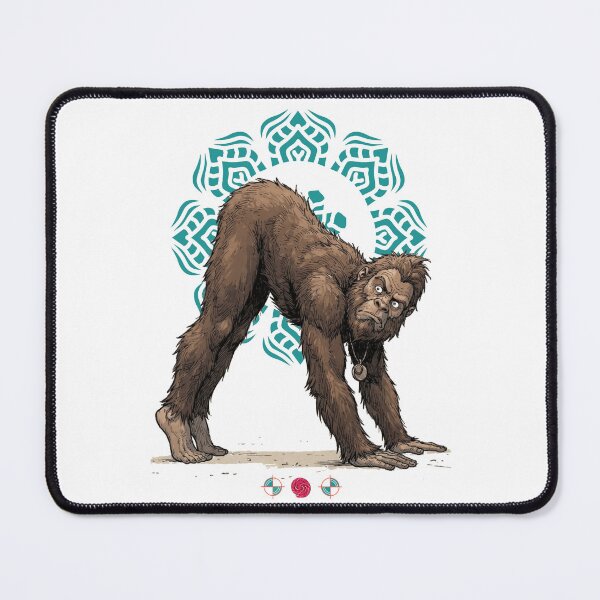 Item preview, Downward Dog Bigfoot Yoga Funny Sasquatch Stretching Cryptid designed and sold by Whimsy Trail Co.
