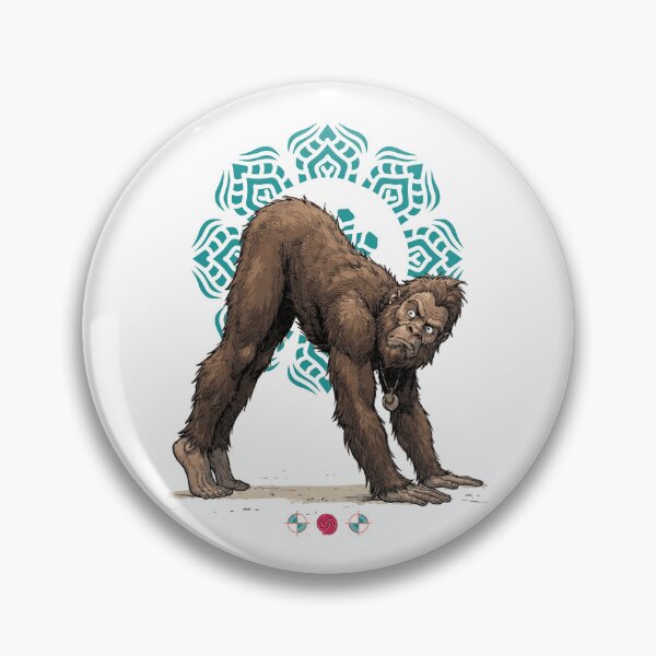 Item preview, Downward Dog Bigfoot Yoga Funny Sasquatch Stretching Cryptid designed and sold by Whimsy Trail Co.