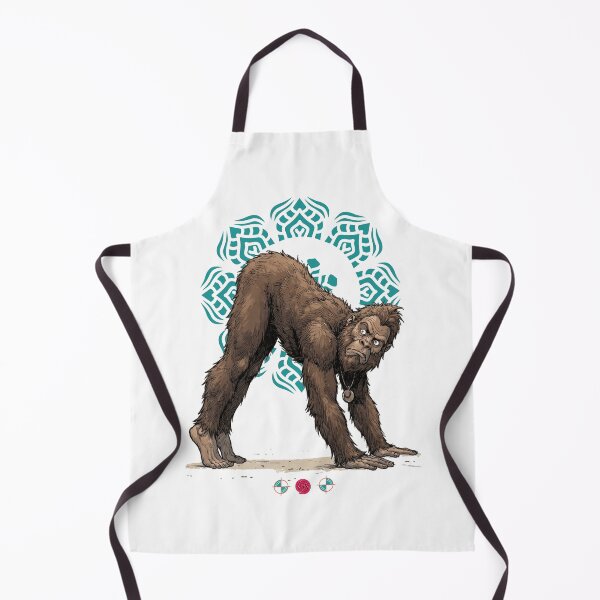 Item preview, Downward Dog Bigfoot Yoga Funny Sasquatch Stretching Cryptid designed and sold by Whimsy Trail Co.