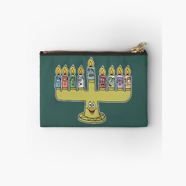 Item preview, Funny Menorah Candle Characters Sticker | Cute Hanukkah Illustration designed and sold by MyxaART.
