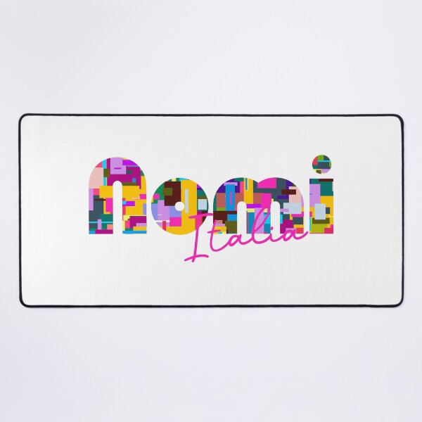 Item preview, Nomi, Trento, Italy, Italia, colorful typography design for travellers designed and sold by Wanderful-roads.
