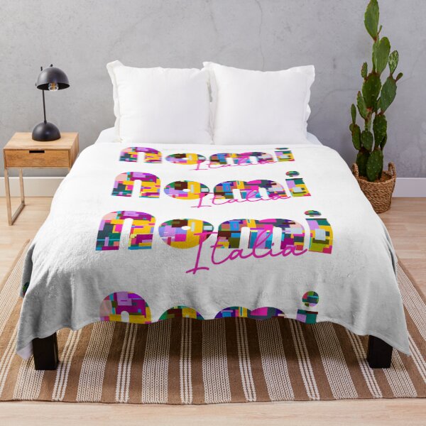 Item preview, Nomi, Trento, Italy, Italia, colorful typography design for travellers designed and sold by Wanderful-roads.