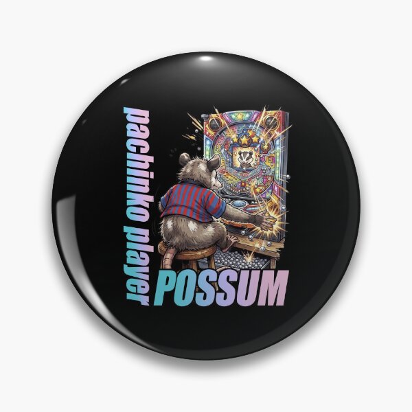 Item preview, Possum Pinball Gamer – Retro Japanese Pachinko Machine Animal Gaming Shirt designed and sold by LOVEARTDESIGN.