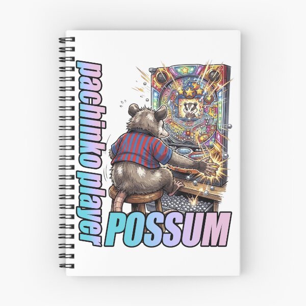 Item preview, Possum Pinball Gamer – Retro Japanese Pachinko Machine Animal Gaming Shirt designed and sold by LOVEARTDESIGN.