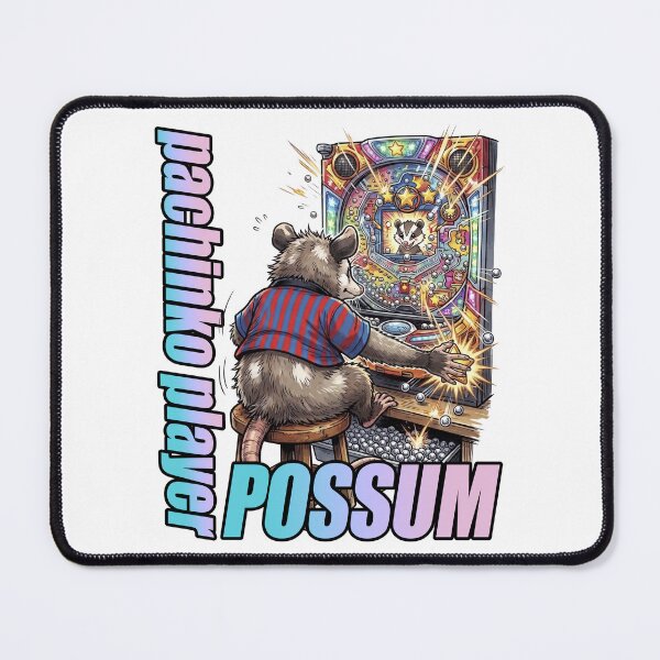 Item preview, Possum Pinball Gamer – Retro Japanese Pachinko Machine Animal Gaming Shirt designed and sold by LOVEARTDESIGN.