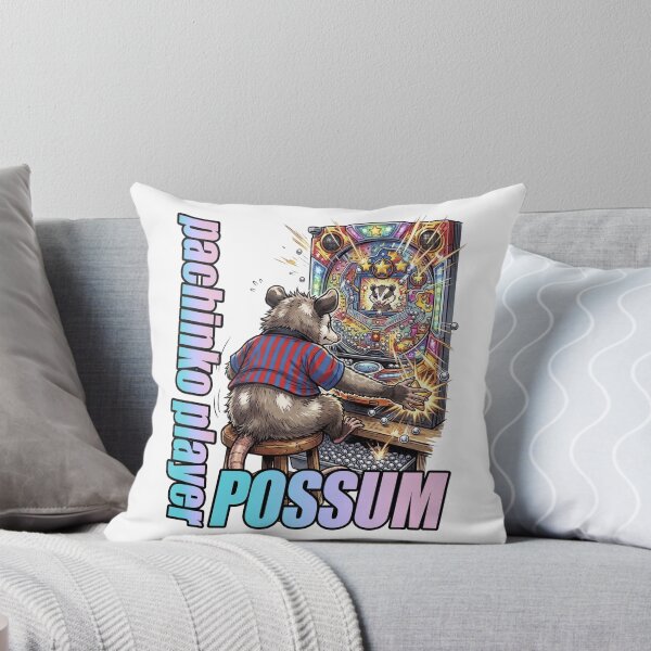 Item preview, Possum Pinball Gamer – Retro Japanese Pachinko Machine Animal Gaming Shirt designed and sold by LOVEARTDESIGN.