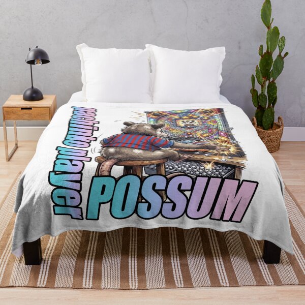 Item preview, Possum Pinball Gamer – Retro Japanese Pachinko Machine Animal Gaming Shirt designed and sold by LOVEARTDESIGN.