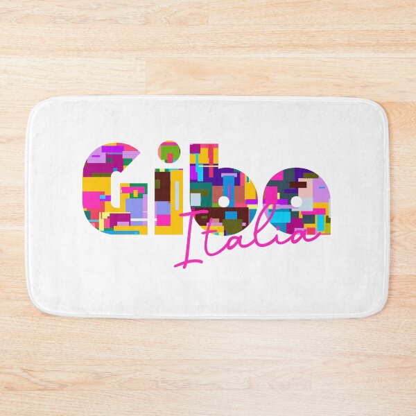 Item preview, Giba, Sud Sardegna, Italy, Italia, colorful typography design for travellers designed and sold by Wanderful-roads.