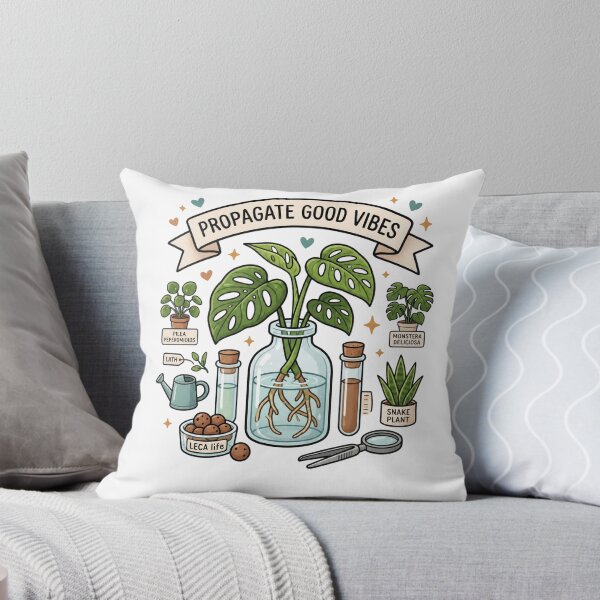 Item preview, Propagate Good Vibes Monstera Prop Bag Houseplant Propagator designed and sold by Anno Meister.