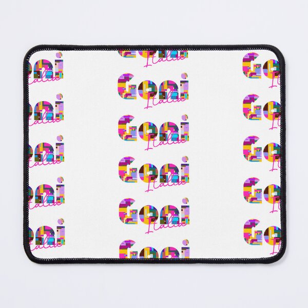 Item preview, Goni, Sud Sardegna, Italy, Italia, colorful typography design for travellers designed and sold by Wanderful-roads.