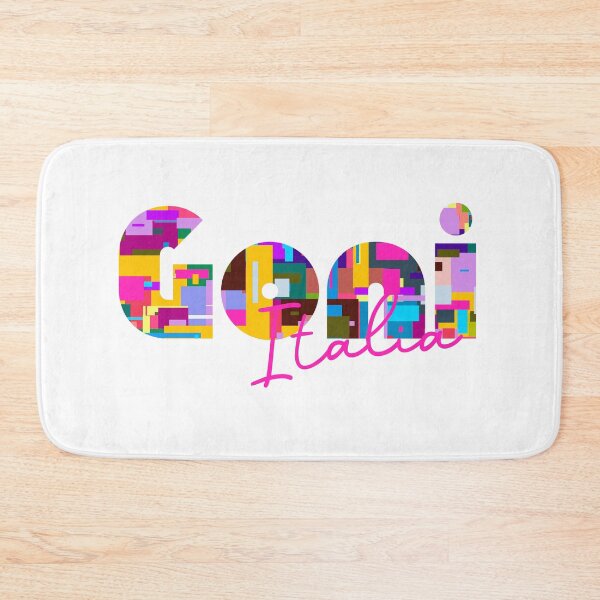 Item preview, Goni, Sud Sardegna, Italy, Italia, colorful typography design for travellers designed and sold by Wanderful-roads.