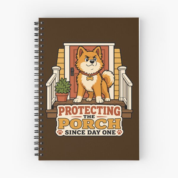 Item preview, Protecting The Porch Since Day One - Funny Fluffy Dog designed and sold by Dbm Teeverse.