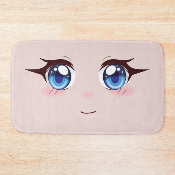 Item preview, Sapphire Blush Anime Face | Cute Kawaii Expression designed and sold by bella-rosa87.