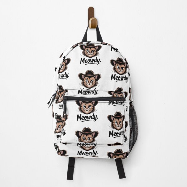 Item preview, Meowdy Grumpy Cowboy Cat – Funny Western Cat Pun designed and sold by LoFizzy.