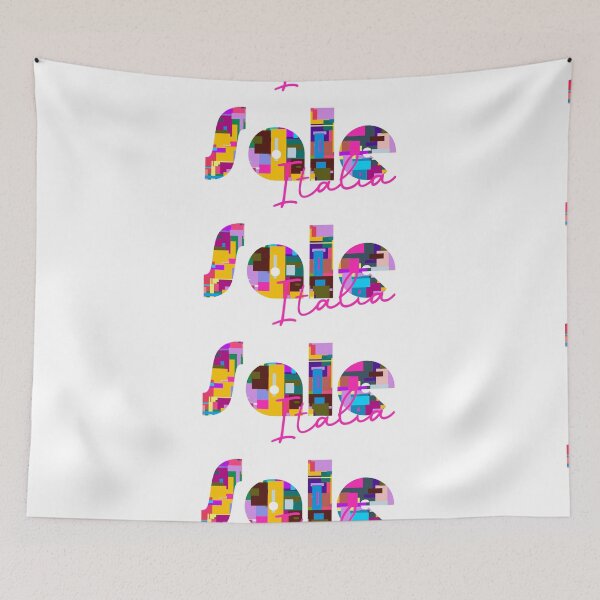 Item preview, Sale, Alessandria, Italy, Italia, colorful typography design for travellers designed and sold by Wanderful-roads.