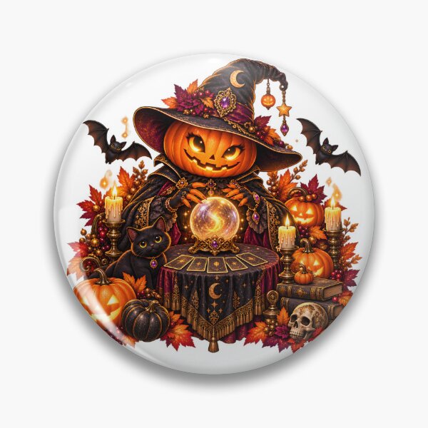 Item preview, Enchanted Pumpkin Seer – Gothic Halloween designed and sold by Clothes With Smiling Animals Walt Gral.