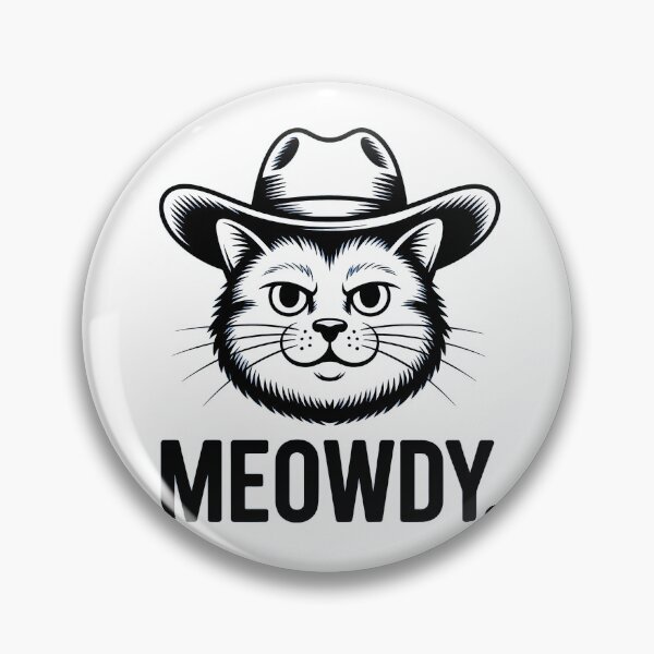 Item preview, Meowdy Grumpy Cowboy Cat – Funny Western Cat Pun designed and sold by LoFizzy.