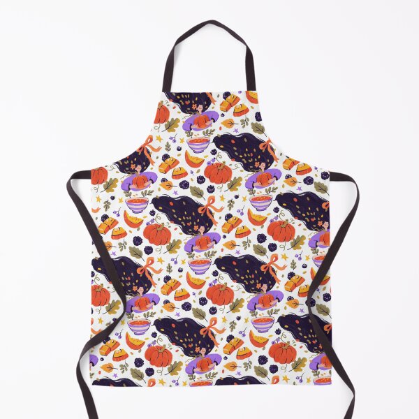 Item preview, Hello Autumn seamless pattern hand drawn print with pumpkin and girl designed and sold by NatalkaP.