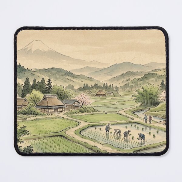 Item preview, Japanese countryside scene designed and sold by chubi1616.