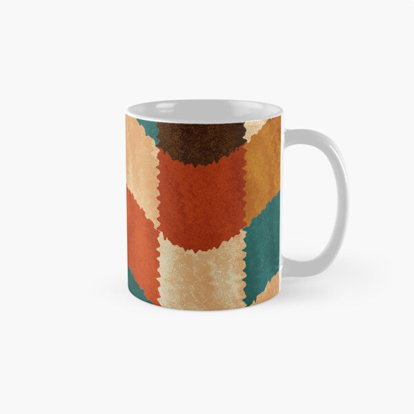 Item preview, Teal, Orange & Brown Fuzzy Wavy Checkerboard designed and sold by AlfiB.